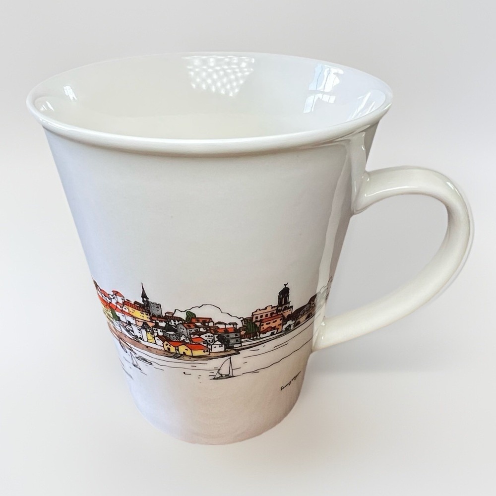 Europe Sketch Design By Rabbitstory Korea Coffee Mug Set of 2 - Picture 6 of 9